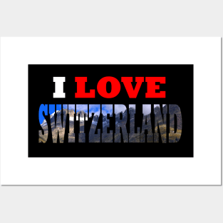 I Love Switzerland Rhone Glacier Mountain Posters and Art